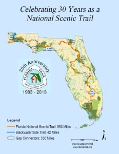 The Florida National Scenic Trail Map